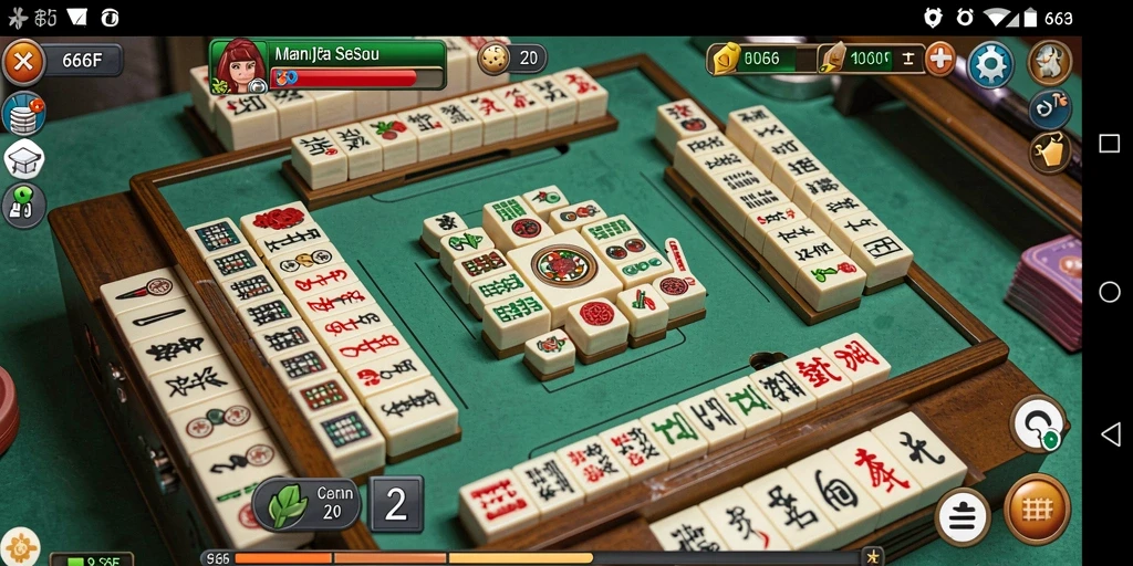 Tampilan seru game Mahjong 666F dengan grafis menawan.