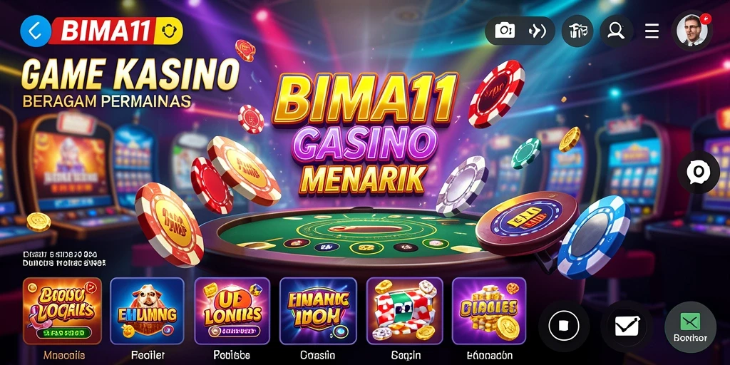 Tampilan gameplay yang menarik di BIMA11 dengan berbagai pilihan permainan kasino.