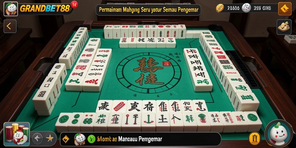 Tampilan gameplay seru dan menantang di GRANDBET88 Mahjong.