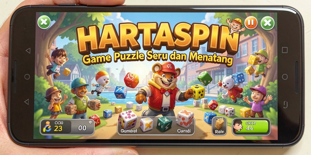 Tangkapan layar gameplay HARTASPIN yang menarik dan menantang.