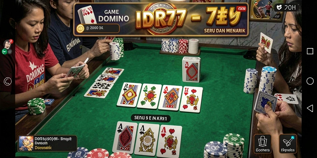 Tampilan screenshot dari gameplay seru IDR77 di Domino.