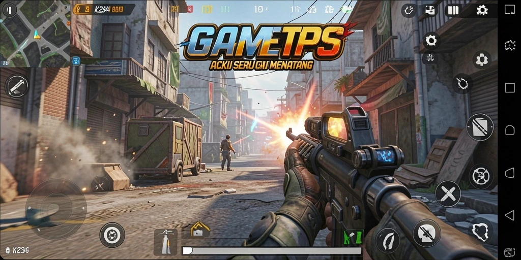 Screenshot K234 menampilkan aksi pertempuran yang mendebarkan dalam TPS.