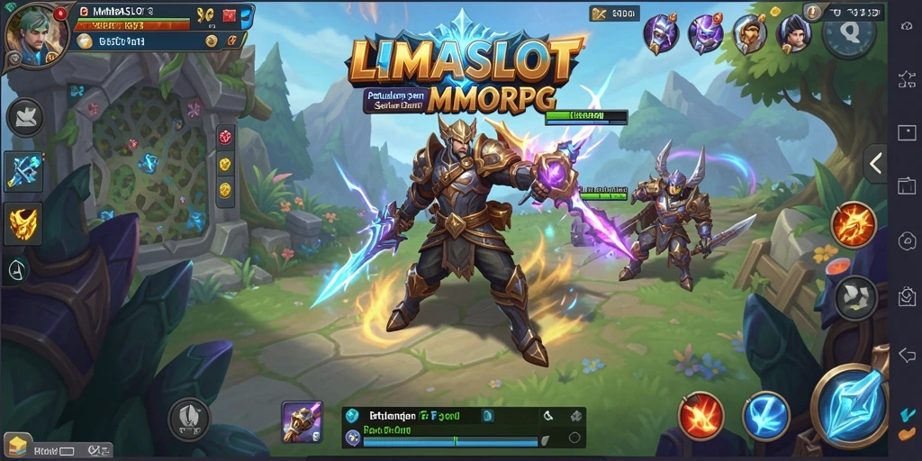 Tangkapan layar utama LMBASLOT menampilkan pengalaman MMORPG yang mendalam.