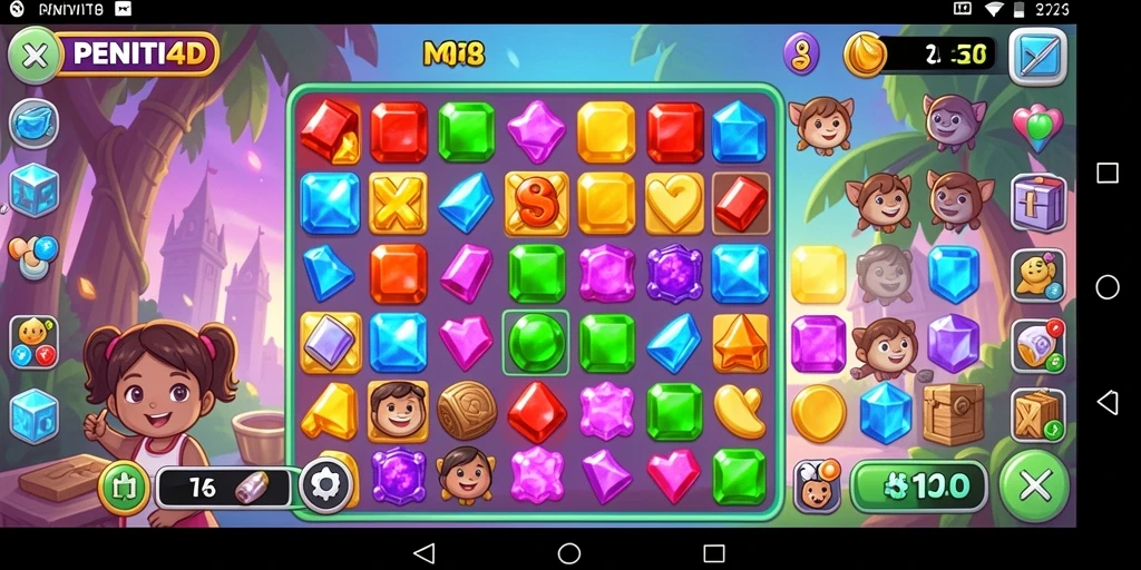 Tampilan gameplay seru dan menantang dalam PENITI4D.
