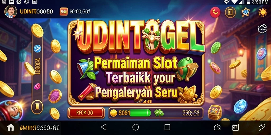 Gameplay seru UDINTOGEL dengan berbagai tema slot yang menarik.